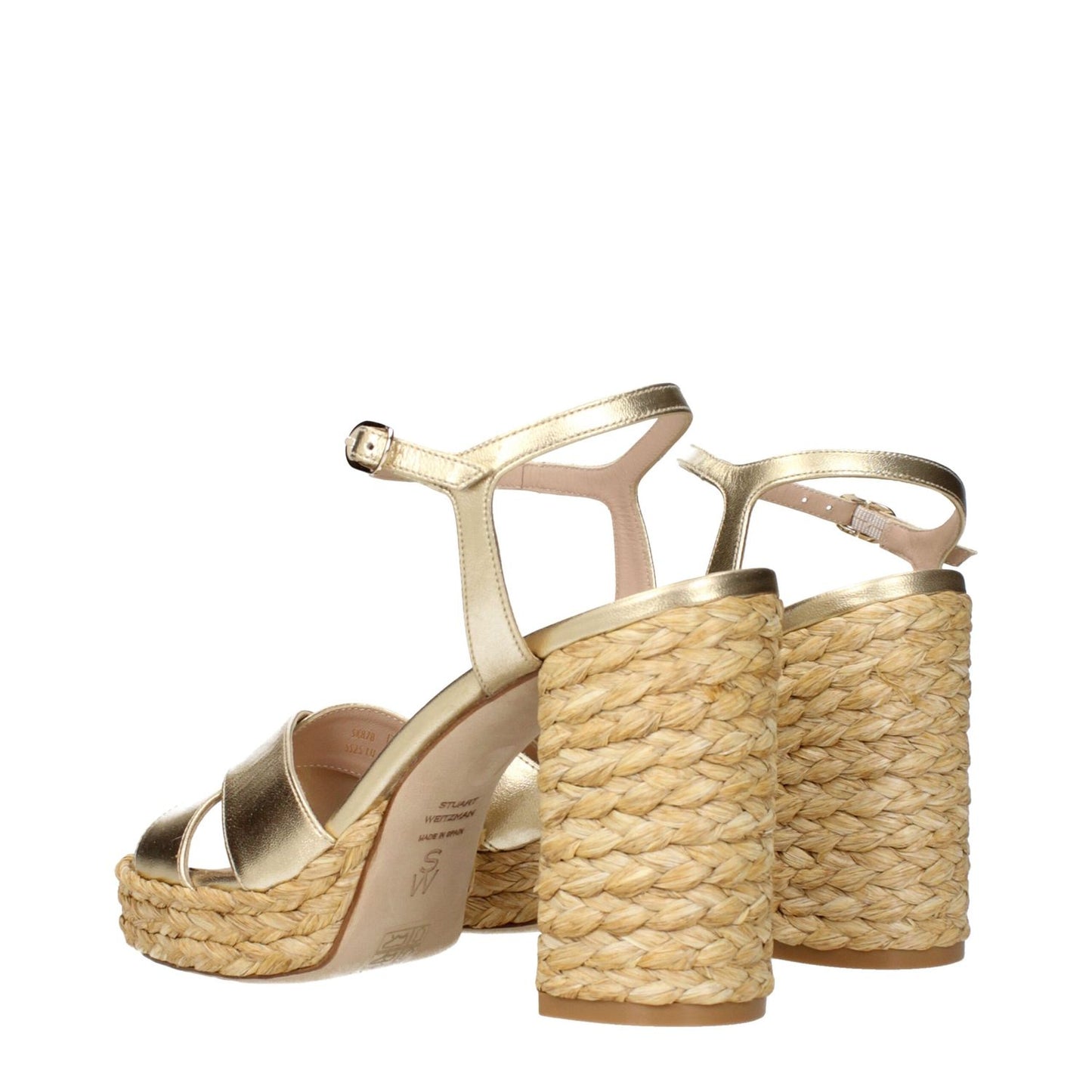 Stuart Weitzman Gold Leather Platform Sandals 1728,75667636384,EU36.5/US6.5,EU36/US6,EU39/US9,Gold,New with tags,Platforms - Sandals - Shoes,Sandals - Shoes,Shoes,Stuart Weitzman,Women