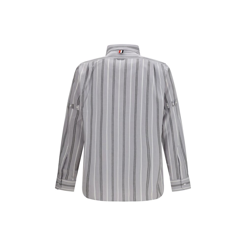 Thom Browne Gray Cotton Pattern Shirt 1,1728,2,4,72470364320,Clothing,Gray,Men,New with tags,Pattern - Shirts - Clothing,Shirts - Clothing,Thom Browne