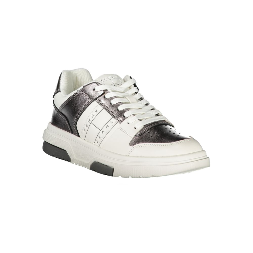 Tommy Hilfiger Bianco Polyurethane Women Sneaker