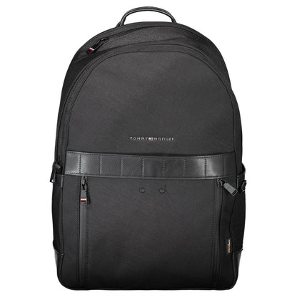 Tommy Hilfiger Black Nylon Men Backpack Tommy Hilfiger