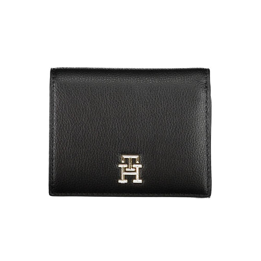 Tommy Hilfiger Black Polyurethane Women Wallet