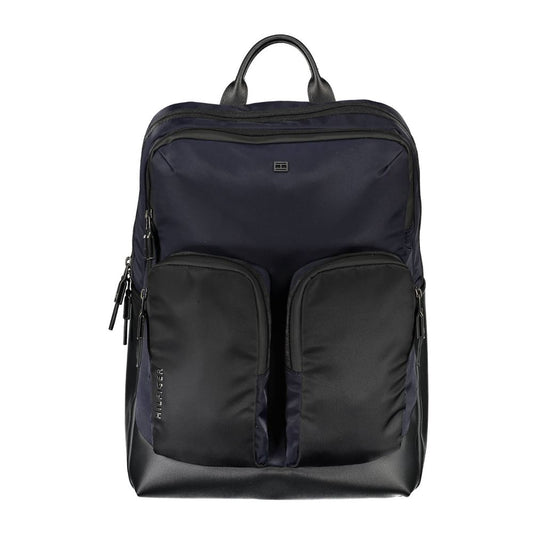 Tommy Hilfiger Blue Polyurethane Men's Backpack Tommy Hilfiger