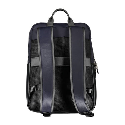 Tommy Hilfiger Blue Polyurethane Men's Backpack Tommy Hilfiger