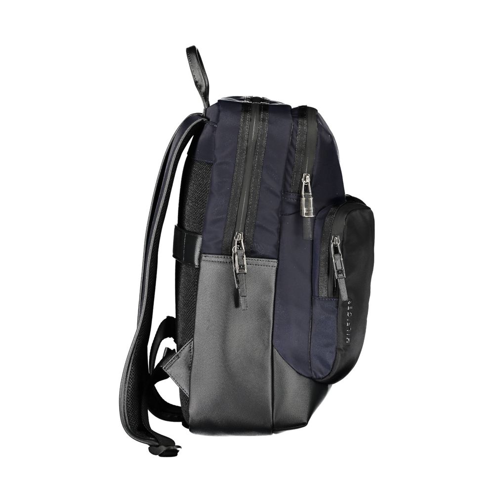 Tommy Hilfiger Blue Polyurethane Men's Backpack Tommy Hilfiger