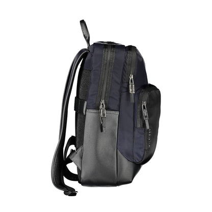Tommy Hilfiger Blue Polyurethane Men's Backpack Tommy Hilfiger