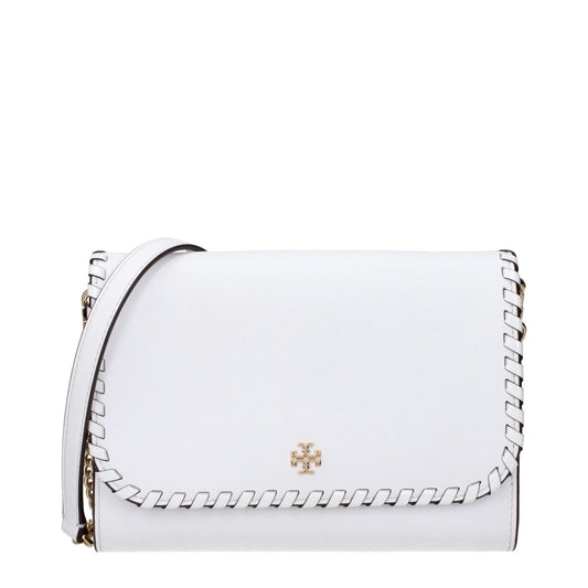 Tory Burch White Leather Clutch Bag