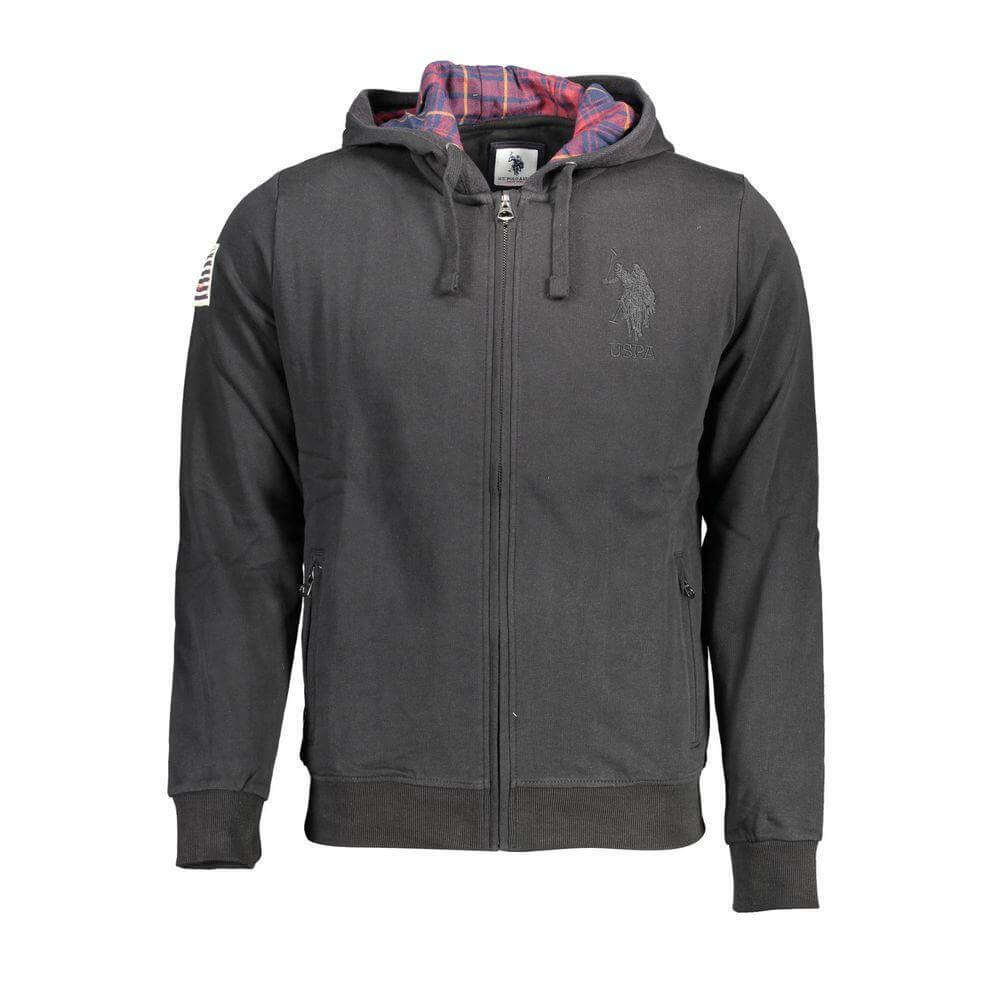U.S. POLO ASSN. Black Cotton Men Sweatshirt