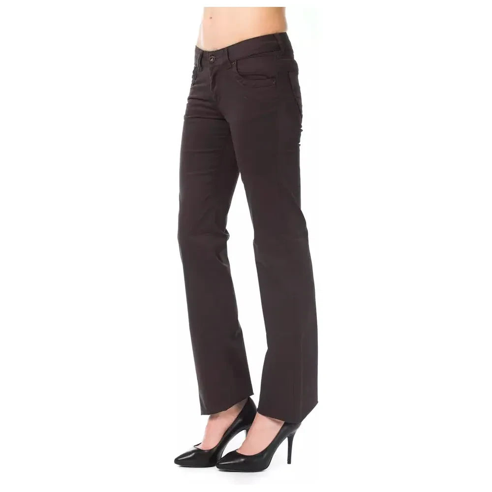 Ungaro Fever Brown Cotton Women's Pants