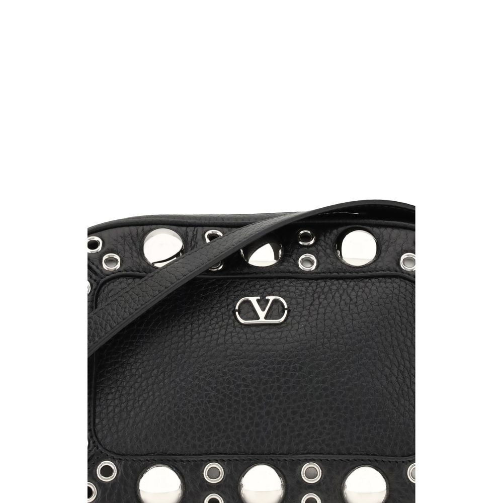 Valentino Garavani Black Leather Shoulder Bag Valentino Garavani