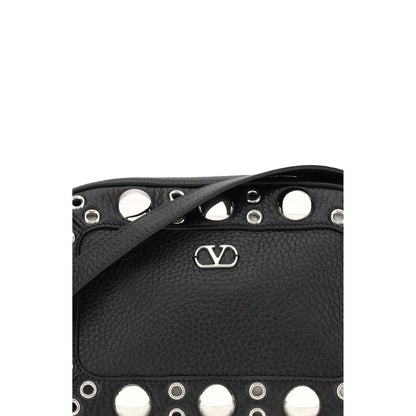 Valentino Garavani Black Leather Shoulder Bag Valentino Garavani