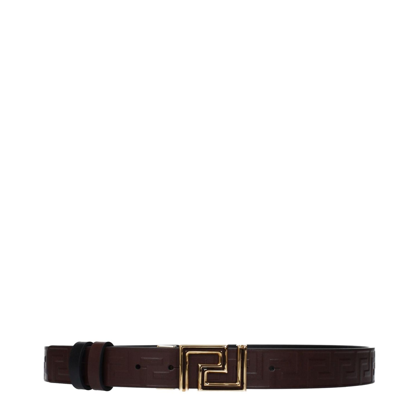 Versace Brown Leather Regular Belt 1728,65 cm / 26 Inches,70 cm / 28 Inches,75 cm / 30 Inches,75667636384,Accessories,Belts - Accessories,Brown,New with tags,Regular Belts - Belts - Accessories,Versace,Women