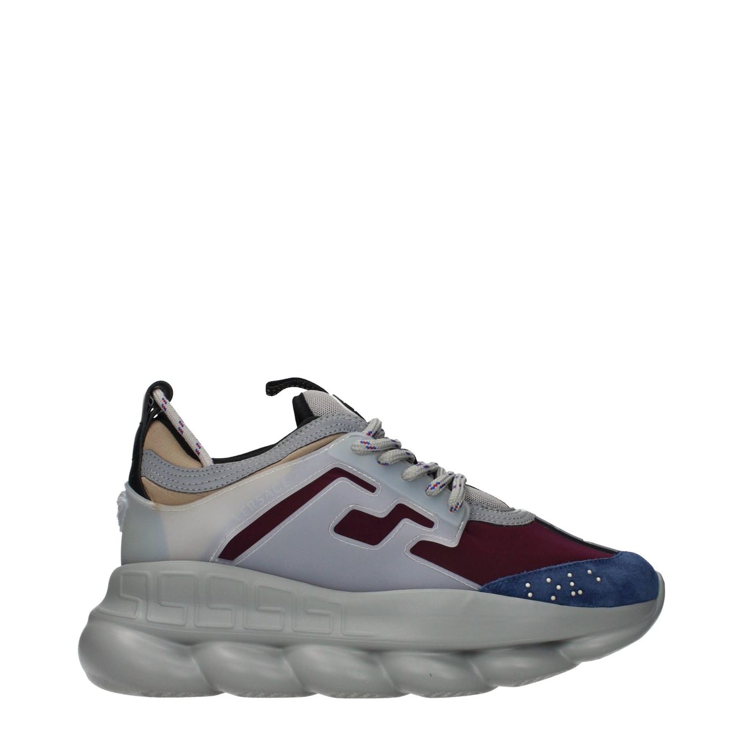 Versace Multicolor Fabric Chunky Sneakers 1728,75667636384,Chunky - Sneakers - Shoes,EU41/US8,EU42/US9,EU45/US12,EU47/US14,Men,Multicolor,New with tags,Shoes,Sneakers - Shoes,Versace