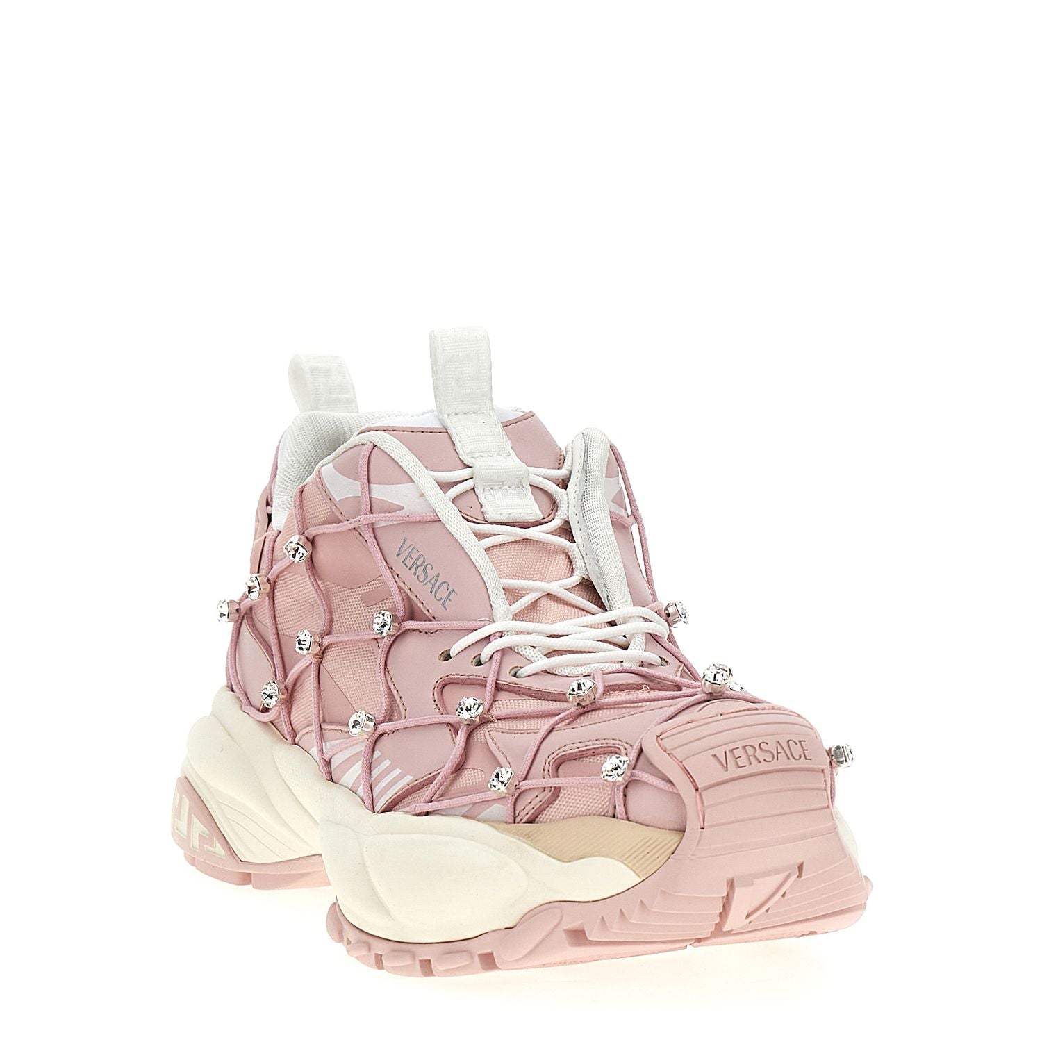 Versace Multicolor Polyester Athletic Sneakers