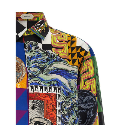 Versace Multicolor Silk Blouse