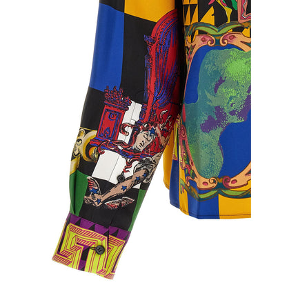 Versace Multicolor Silk Blouse