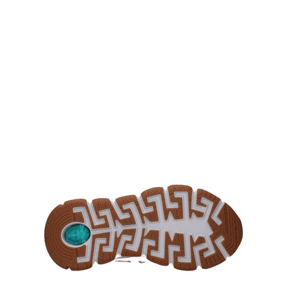 Versace White Leather Athletic Sneakers Versace