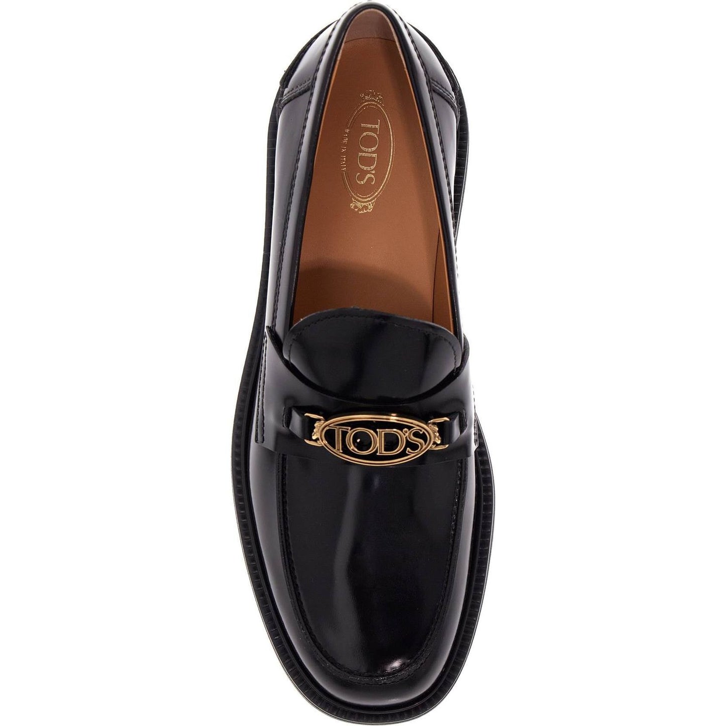 Tod'S metal logo loafers with metal detailing Loafers Tod'S