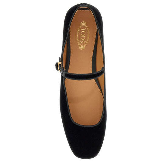 Tod'S velvet ballet flats for Flat Shoes Tod'S