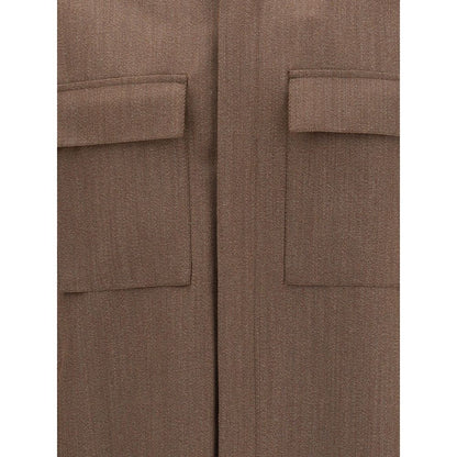 ZEGNA Brown Wool Coat