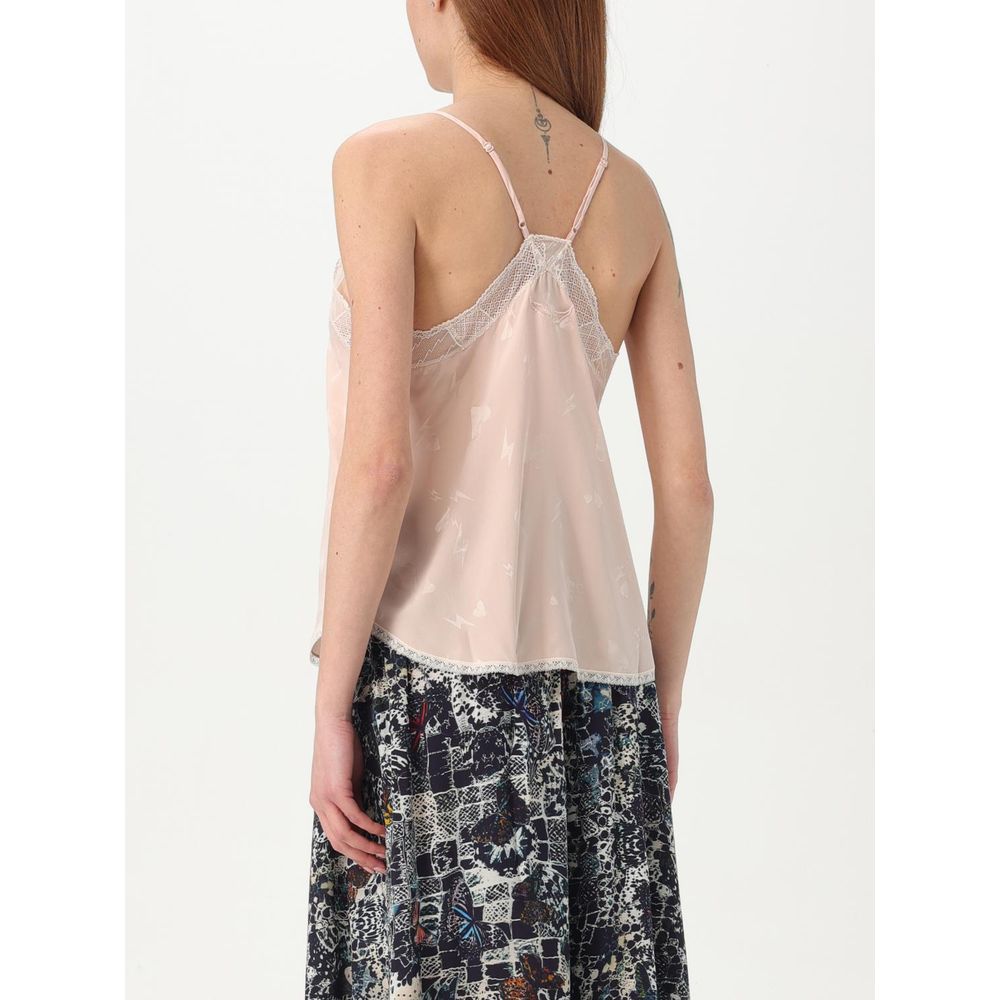 Zadig & Voltaire Multicolor Polyester Satin Top 1728,67400106144,Clothing,Multicolor,New with tags,Sportswear - Clothing,Tops - Sportswear - Clothing,Women,XS,Zadig & Voltaire