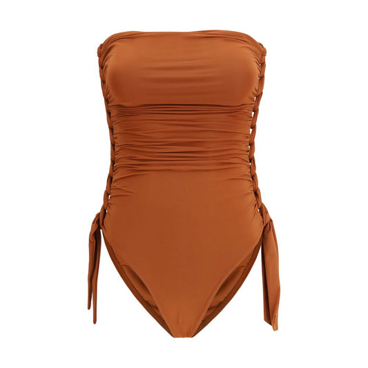 Zimmermann Brown Polyester One-Piece Swimsuit 1,1728,2,72470364320,Brown,Clothing,New with tags,One-Piece Swimsuits - Swimwear - Clothing,Swimwear - Clothing,Women,Zimmermann
